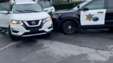 Orange County Sheriff's SUV stops fleeing vehicle