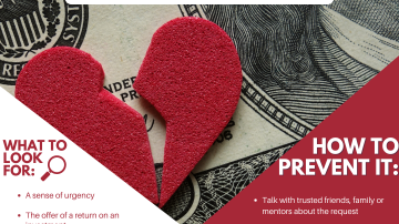 Avoid the 'romance scam' 