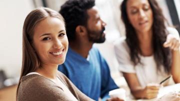 Interns stock photo