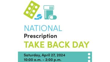Prescription Take Back Day 2024 graphic