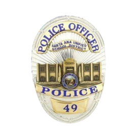 Santa Ana Unified School District PD badge