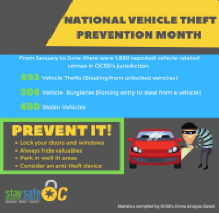 National Vehicle Theft Prevention Month