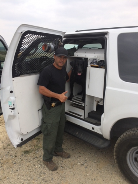 OCSD K-9 Sam with officer