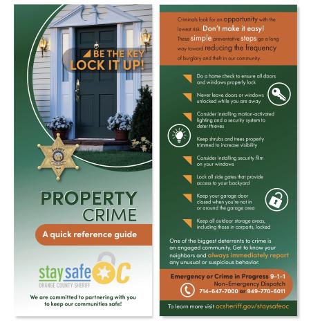 Residential Property Crimes Info Card