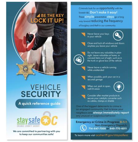 Vehicle Burglaries info card