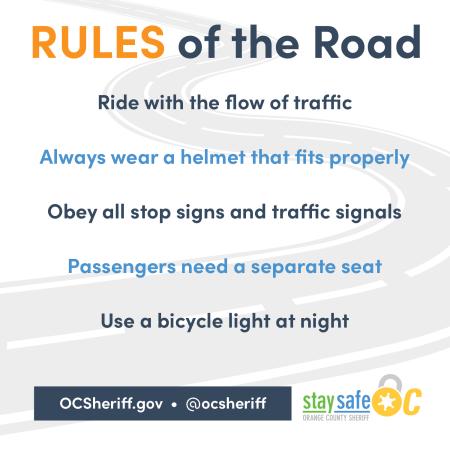 Rules of the road graphic