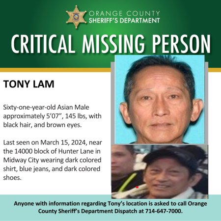 Social Media Post for Critical Missing Person (Lam)
